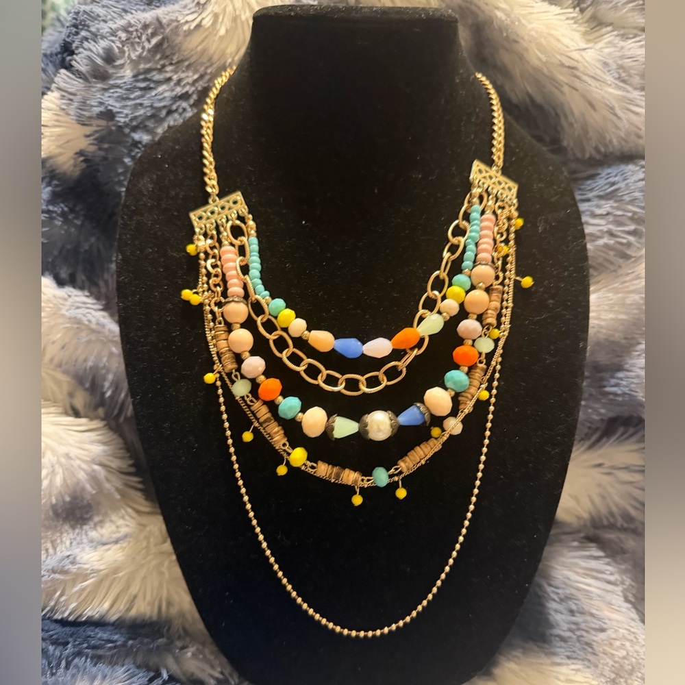 Plunder Multicolor Beaded Necklace